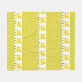 Gele Narcissen Bloem Fleece Deken (Voorkant (Horizontaal))