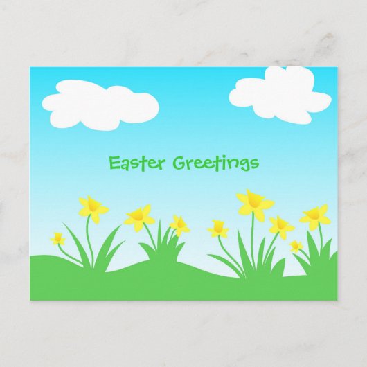 Gele narcissen - Briefkaart (Voorkant)