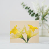 Gele narcissen briefkaart (Staand voorkant)