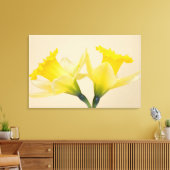 Gele narcissen canvas afdruk (Insitu (Woonkamer))