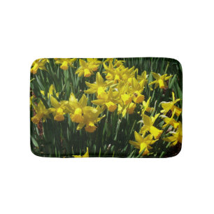Gele narcissen I vrolijke lentebloemen Badmat
