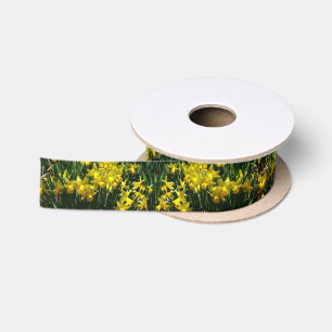 Gele Narcissen I Vrolijke Lentebloemen Satijnen Lint