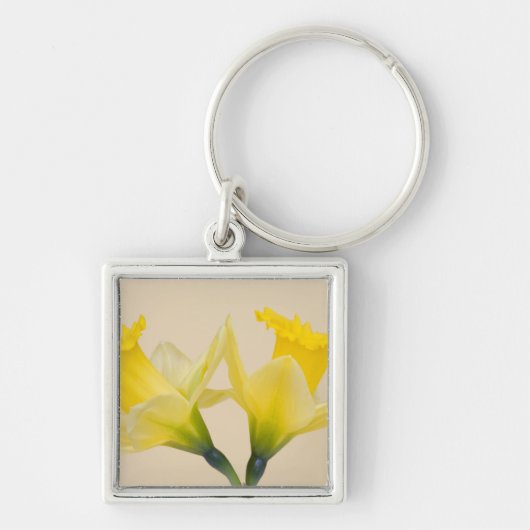 Gele narcissen sleutelhanger (Voorkant)