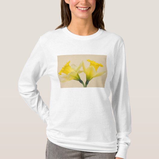 Gele narcissen t-shirt (Voorkant)