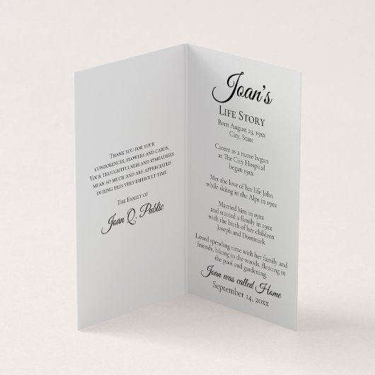 Gele narcissen voorjaarsbegrafenis Gebed Visitekaartje (Binnen)