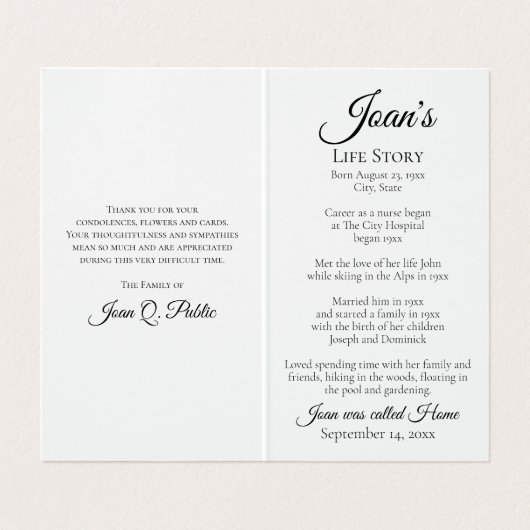 Gele narcissen voorjaarsbegrafenis Gebed Visitekaartje (Binnenkant ongevouwen)