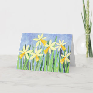 Gele narcissen - Wenskaart Kaart