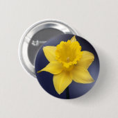 Gele Narcissus Bloemen waterverf Ronde Button 5,7 Cm (Voorkant /achterkant)