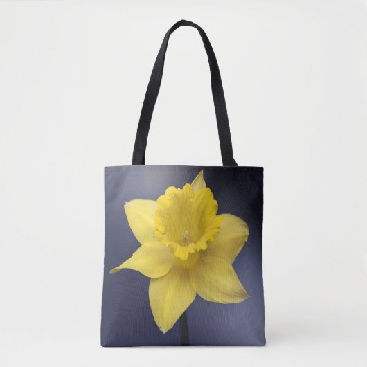 Gele Narcissus Bloemen waterverf Tote Bag (Voorkant)