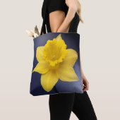 Gele Narcissus Bloemen waterverf Tote Bag (Dichtbij)