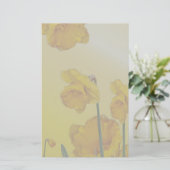 Gele Narcissus Daffodil Briefpapier (Staand voorkant)