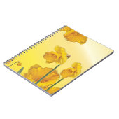 Gele Narcissus Daffodil Retro  Notitieboek (Linkerzijde)