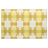 Gele Narcissus Daffodil Retro uiterlijk Stof (Fat Quarter)