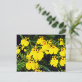 gele natriumbloemen briefkaart (Staand voorkant)