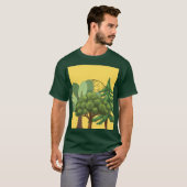 GELE NATUUR BOS MAAN T-SHIRT (Voorkant volledig)