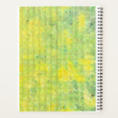 Gele natuurbloem Oorspronkelijke olie Schilderen Planner (Achterkant)