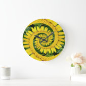 Gele natuurlijke vezel grote klok (Huis)