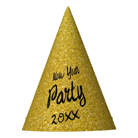 Gele Nieuwjaarsfeest Feesthoedjes (Voorkant)