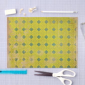 Gele noodlijdende art deco tissuepapier (Craft)