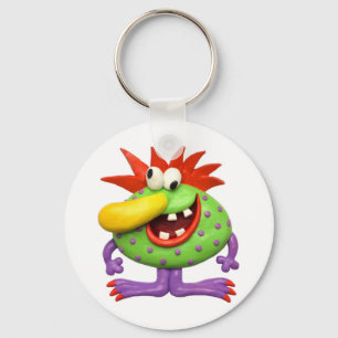 Gele Nose Monster Sleutelhanger