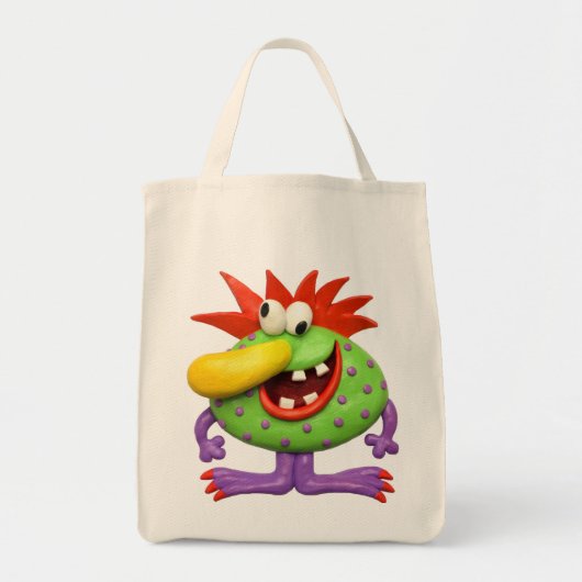 Gele Nose Monster Tote Bag (Voorkant)