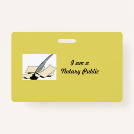 Gele Noteerbare horizontale badge