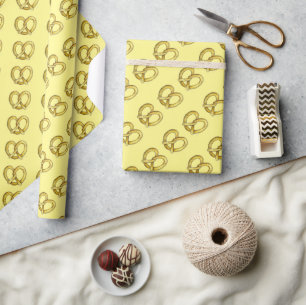Gele NYC Soft Pretzel Pretzels Foodie Gift Wrap Cadeaupapier