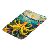 Gele octopus magneet (Linkerzijde)