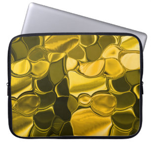 Gele of gouden kleurstukken zien eruit als goud me laptop sleeve