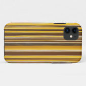 Gele, oker, bruine strepen Case-Mate iPhone case (Achterkant (horizontaal))