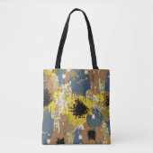 Gele okerbloemen tote bag (Voorkant)