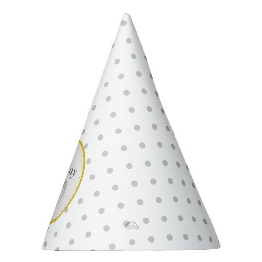 Gele Olifant 1e Verjaardag Kleine Pinda Feesthoedjes (Rechts)