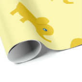 Gele olifanten voor altijd cadeaupapier (Rol Hoek)