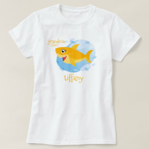 Gele oma haai t-shirt