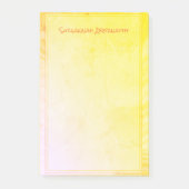 Gele Ombre roze Grens Douane Naam Post-it® Notes (Voorkant)