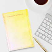 Gele Ombre roze Grens Douane Naam Post-it® Notes