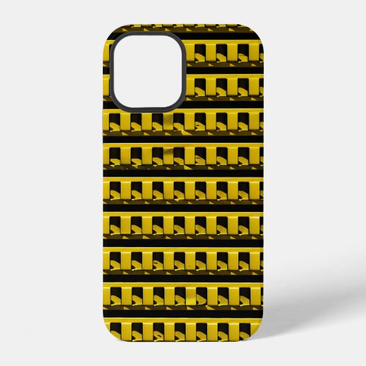 Gele Omheining iPhone Hoesje (Achterkant)