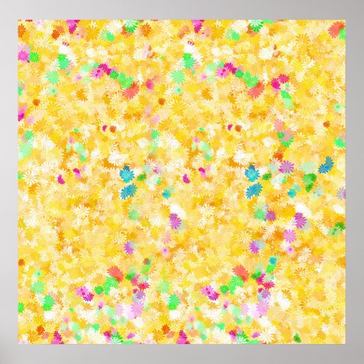 Gele ondergrond poster (Voorkant)