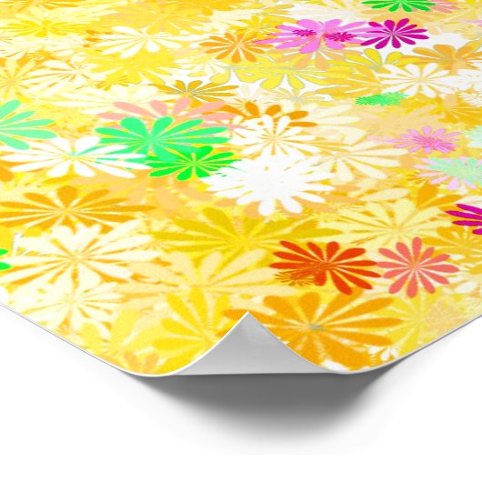 Gele ondergrond poster (Hoek)