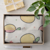Gele Onderwijzer School Appel Patroon Tissuepapier (Geschenk)