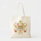 Gele Onderwijzer School Appel Patroon Tote Bag (Voorkant)