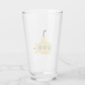 Gele onderzeeboot glas (Achterkant)