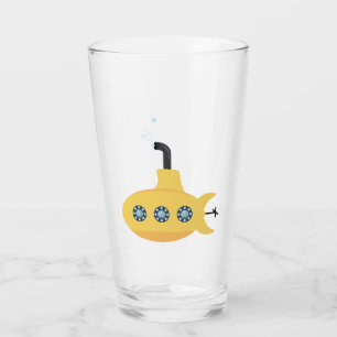 Gele onderzeeboot glas