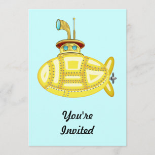 Gele onderzeeboot kaart