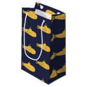 Gele onderzeeboot klein cadeauzakje (Voorkant Gekanteld)