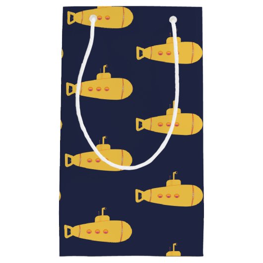 Gele onderzeeboot klein cadeauzakje (Voorkant)