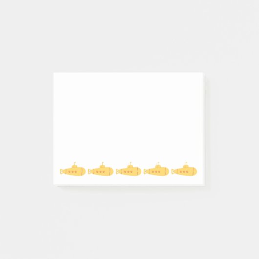 Gele onderzeeboot post-it® notes (Voorkant)