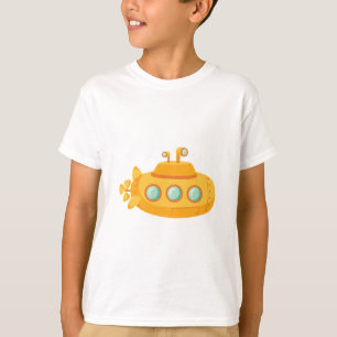 Gele onderzeeboot t-shirt