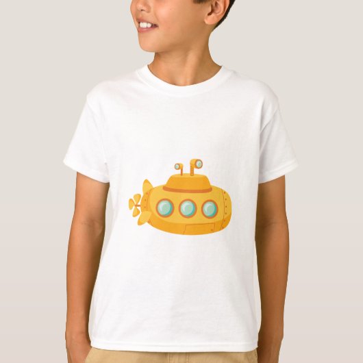 Gele onderzeeboot t-shirt (Voorkant)
