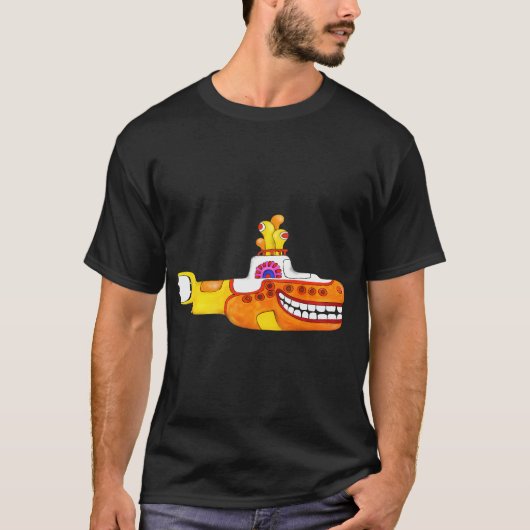 Gele Onderzeeër Glimlach T-shirt (Voorkant)
